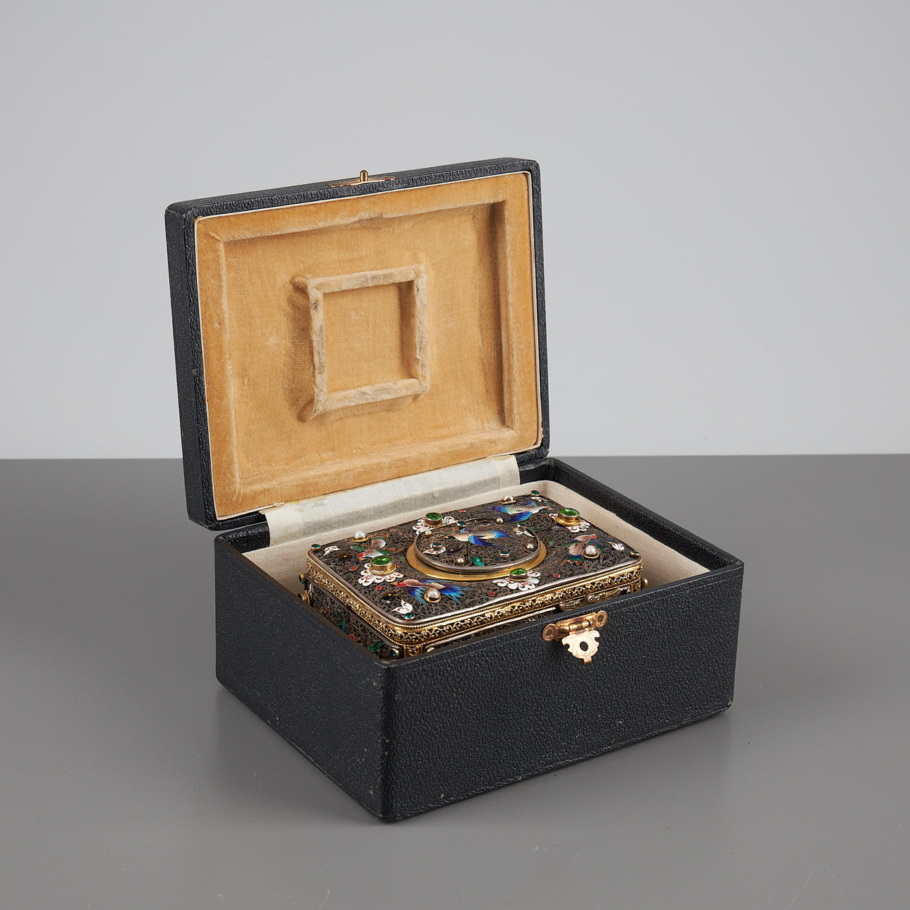 MUSIC BOX, Gilt Silver, Austria-Hungary, Late 19th Century【Free shipping】