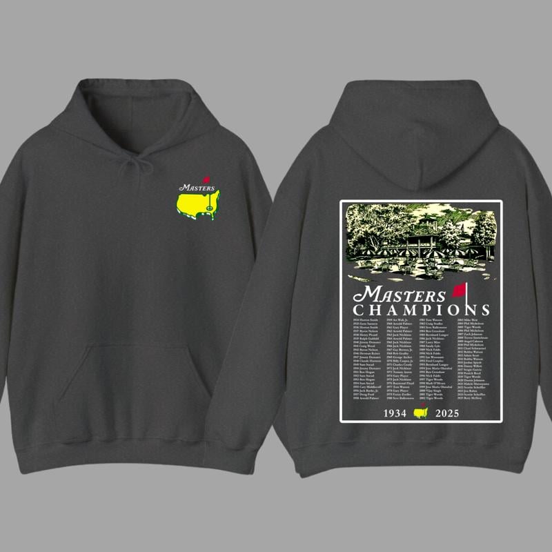 ๐Last Day Promotion 49% OFF - ๐๏ธโโ๏ธโณ2025 Masters Tournament Augusta 91 Years Hoodie