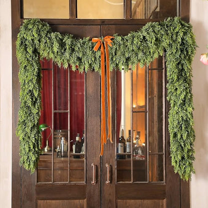 🎄2025 Christmas Artificial Cypress Leaf Vine Wreath🎅
