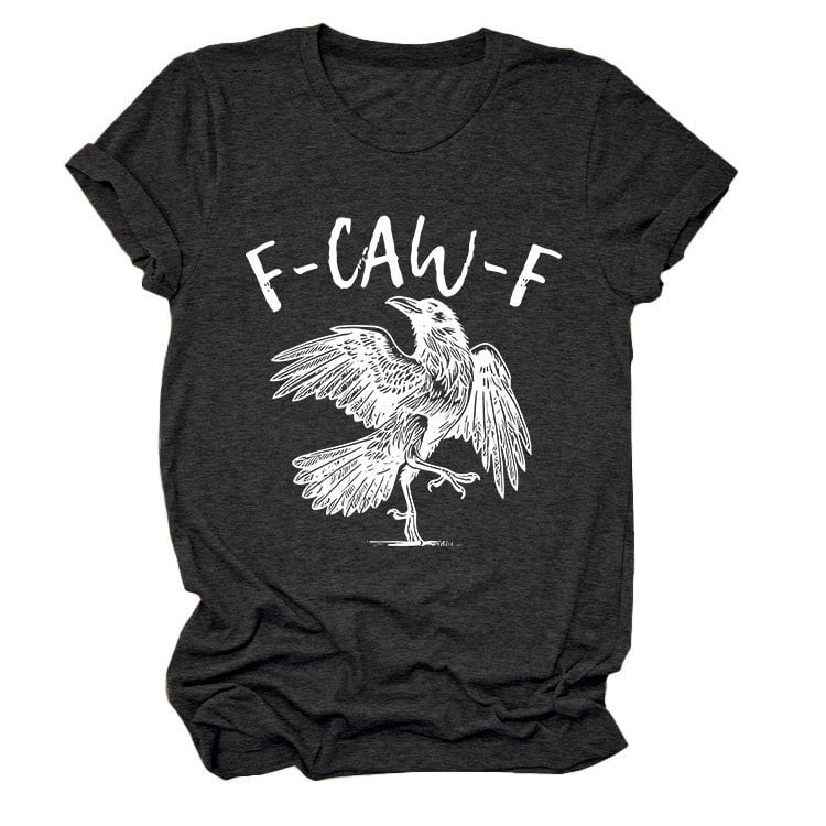 Funny Crow F-CAW-F T-Shirt | Halloween Streetwear Essential