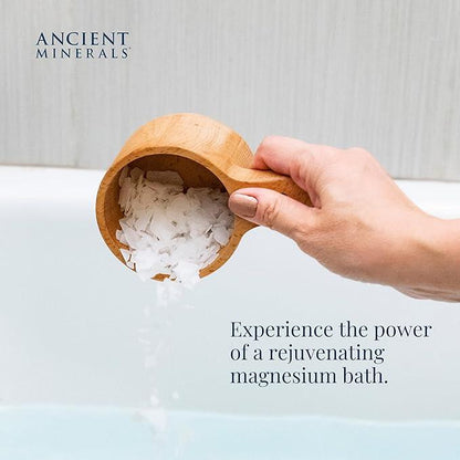 Ancient Minerals Magnesium Bath Flakes 🛁 | Relaxing Soak for Stress Relief ✨ | Pure Magnesium | 8 lbs (3.6 kg)