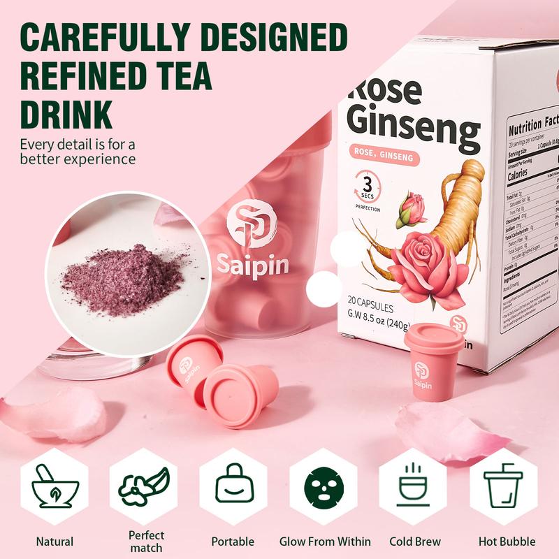 Ginseng Rose Tea – Instant Herbal Kidney Tea for Energy & Beauty