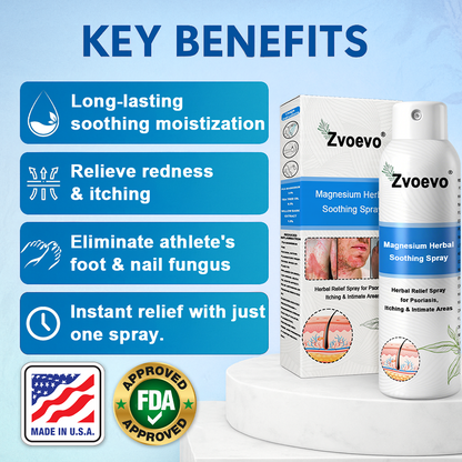 -50%OFF(🌲Early Christmas Sale🎁) Zvoevo® Magnesium Herbal Psoriasis Spray 👨‍⚕️ FDA Approved (Relieves psoriasis and eczema, improves bacterial infections in the genital area, hidradenitis suppurativa)
