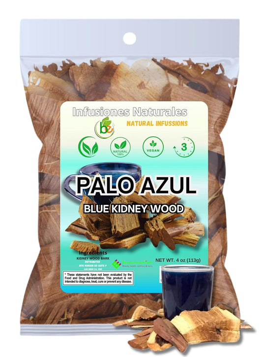 Palo Azul 4oz (141.g) Herbal Tea | Kidneywood (Blue Stick) Te Herbal | Makes 40+ Cups | Wildcrafted Kidney Wood Tea | All Natural Tea, non-GMO