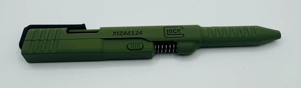 Glock-Inspired Green G2 Pilot Pen – 3D Printed Novelty Handgun-Themed Pen with Functional Ink Refill, Unique Gift for Tactical Gear Fans
