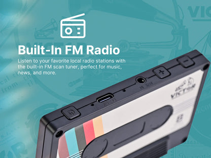 Victor Cassette Tape Bluetooth Speaker