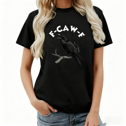 Humorous Crow Graphic T-Shirt – Say It With a Caw!