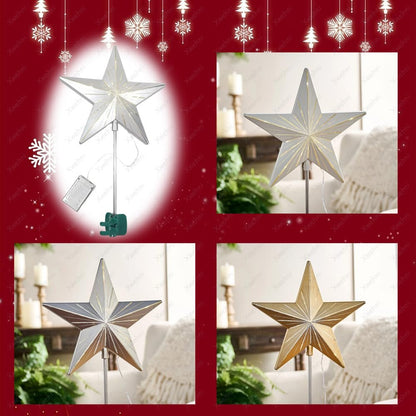 ✨ Holiday Hot Sale🎄   Starry Night Gingerbread Tree Topper – Whimsical Holiday Magic