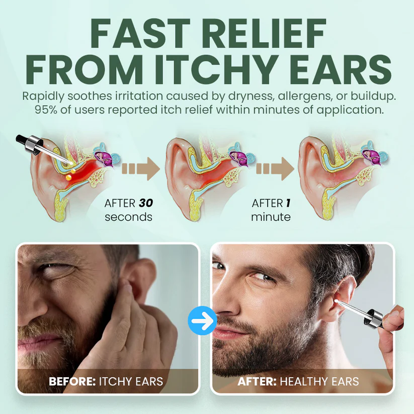 🔥FDA Approved⭐ Ear Care Drops – Natural Plant Formula | Calm the Ringing, Clear the Discomfort 👂🏼