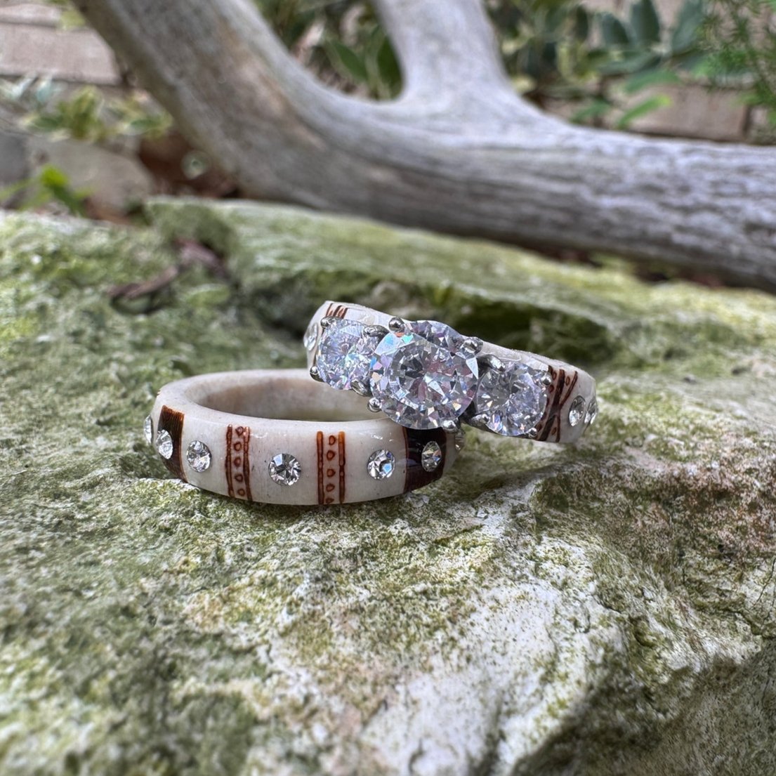 🔥🔥LAST DAY 49% OFF💍Hand Carved Antler Ring 🌏Made From Natural Shed Antlers