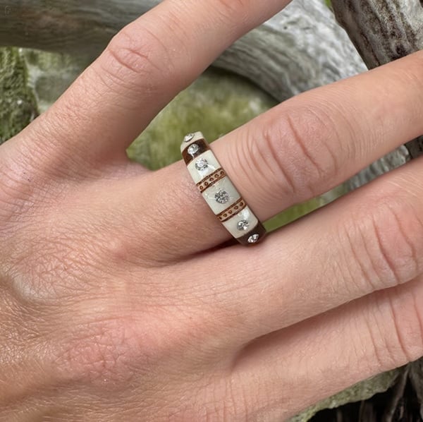 🔥🔥LAST DAY 49% OFF💍Hand Carved Antler Ring 🌏Made From Natural Shed Antlers
