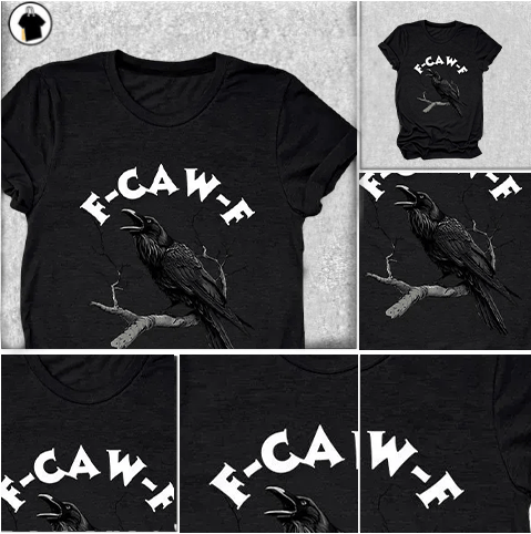 Humorous Crow Graphic T-Shirt – Say It With a Caw!