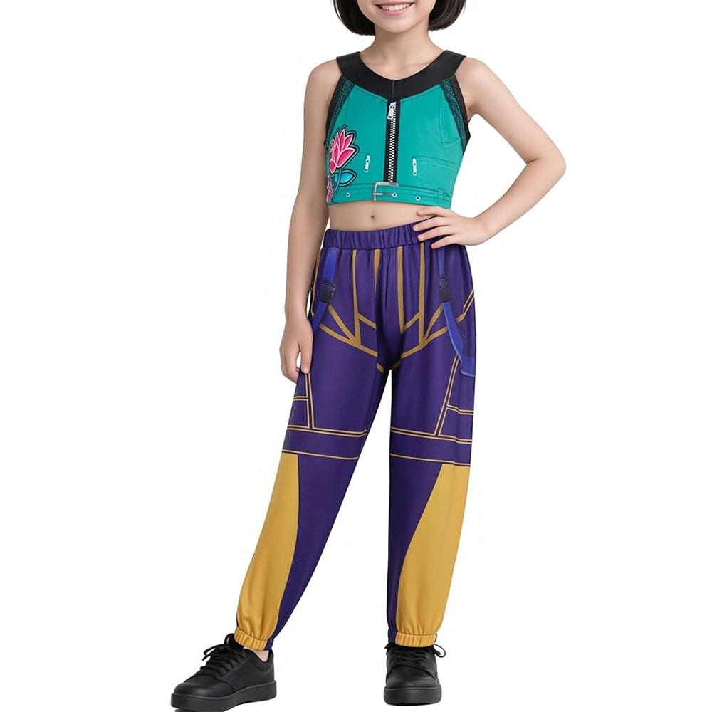 Halloween Demon Costumes Pop Singer Embroidery Coat Top Shorts Costume Dance Stage Outfit Set