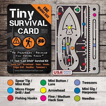 🔥LAST DAY BUY 1 GET 1 FREE🔥Tiny Survival Card 2.0