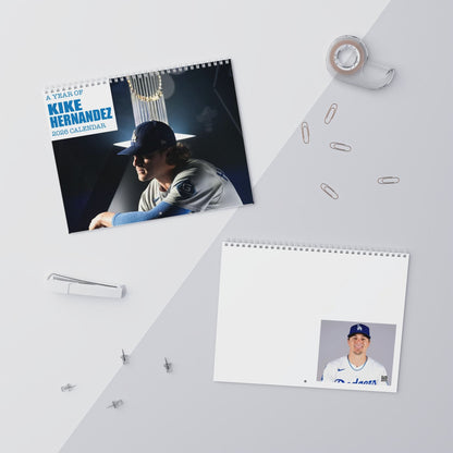 Kiké Hernández 2026 Wall Calendar | LA Dodgers Baseball Fan Essential