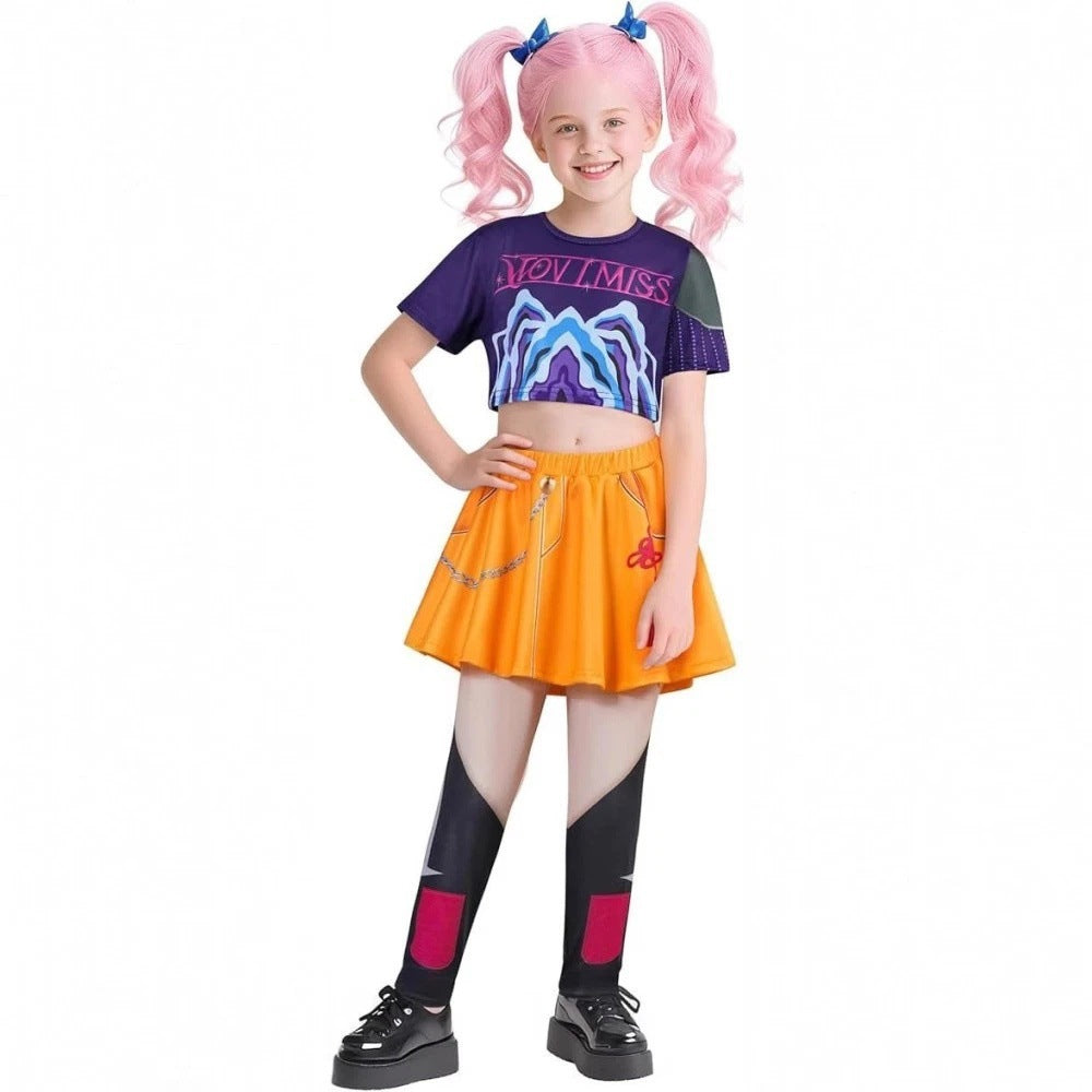 Halloween Demon Costumes Pop Singer Embroidery Coat Top Shorts Costume Dance Stage Outfit Set