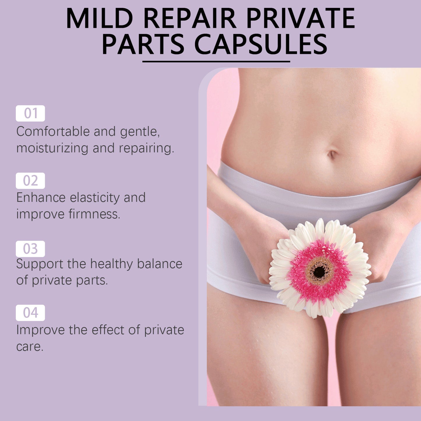 North Moon™ Instant Itch Relief & Natural Detox & Firming Repair & Pink and Tender Natural Capsules