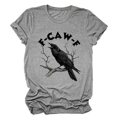 Humorous Crow Graphic T-Shirt – Say It With a Caw!