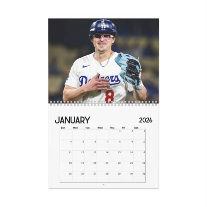 Kiké Hernández 2026 Wall Calendar | LA Dodgers Baseball Fan Essential