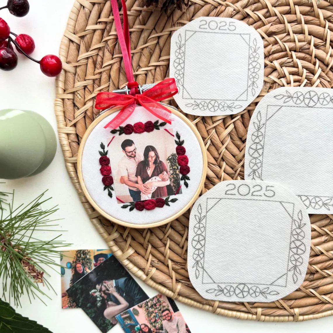 The best gift of 2025 🎁 Christmas photo embroidery frame