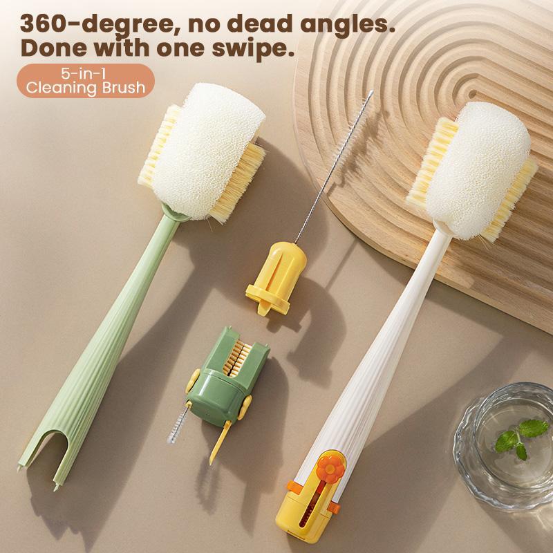5 in 1 Bottle Scrubber Brush