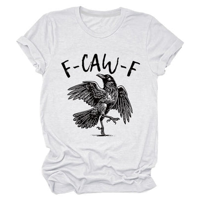 Funny Crow F-CAW-F T-Shirt | Halloween Streetwear Essential