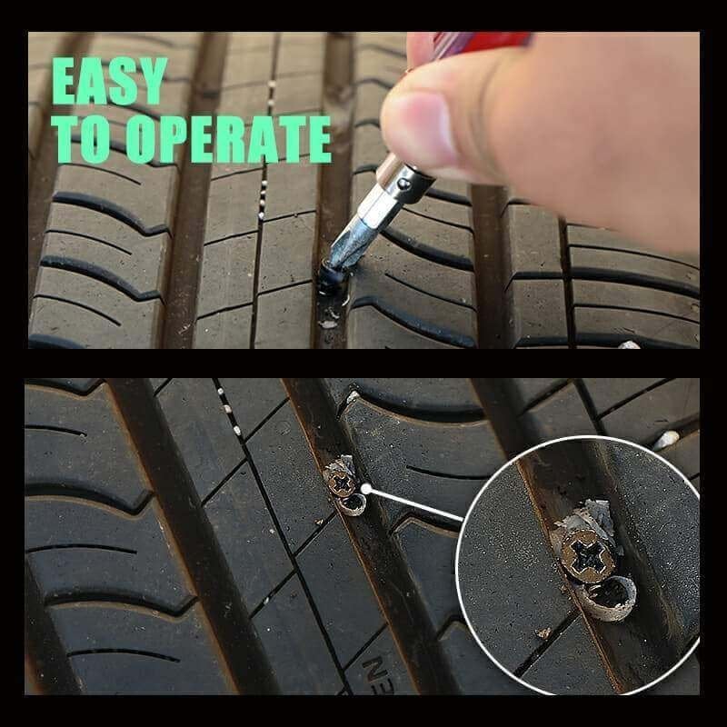 60PCS Tire Repair Rubber Nails Kit with 2 Sizes for Car/Motorcycle/Truck/Tractor🚗🏍️🚚🚜