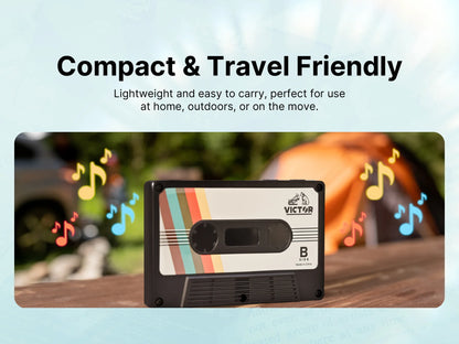 Victor Cassette Tape Bluetooth Speaker