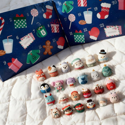 🎅 Early Christmas Sale🎅2026 Squishmallows 24-Day Micromallows Holiday Plush Advent Calendar