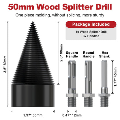 Heavy-Duty Wood Splitter Drill Bit Set