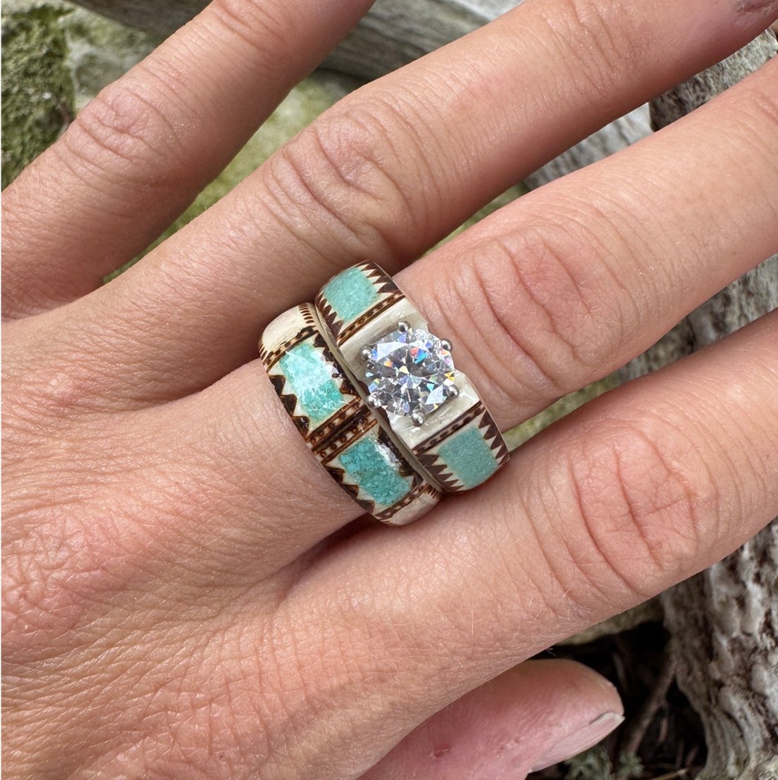 🔥🔥LAST DAY 49% OFF💍Hand Carved Antler Ring 🌏Made From Natural Shed Antlers