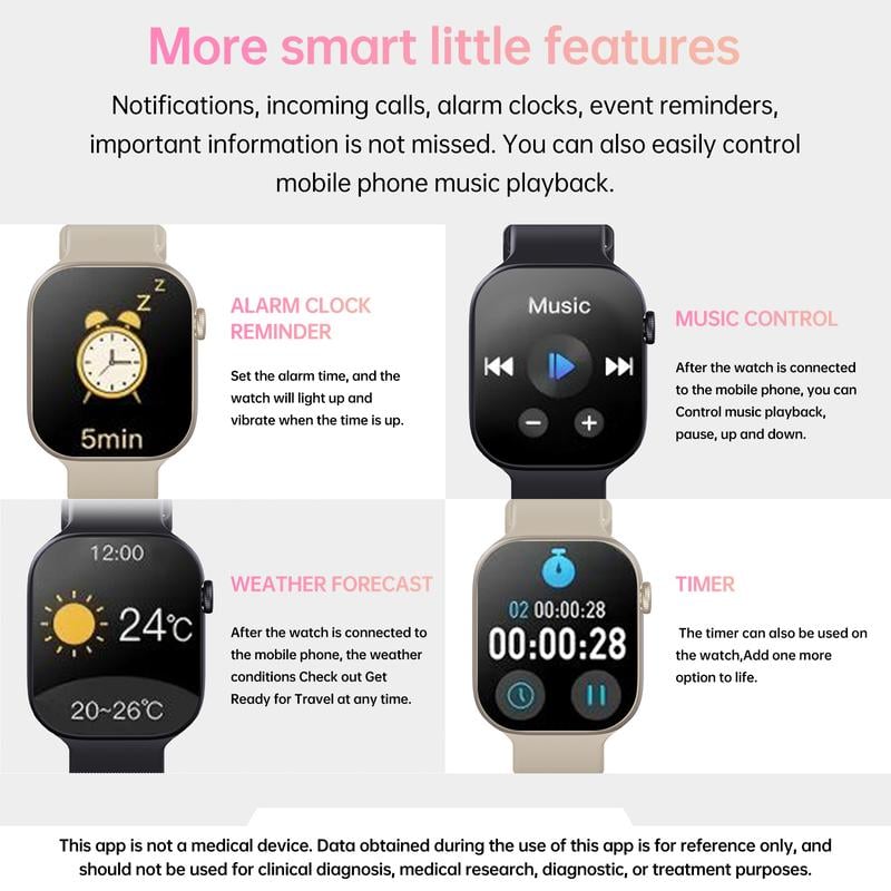 🎁Last Day Promotion 49% OFF🔥 Fashion Touch Screen Smart Watch with Answer/Make Calls/Message Reminder, Multifunctional Fitness Watch