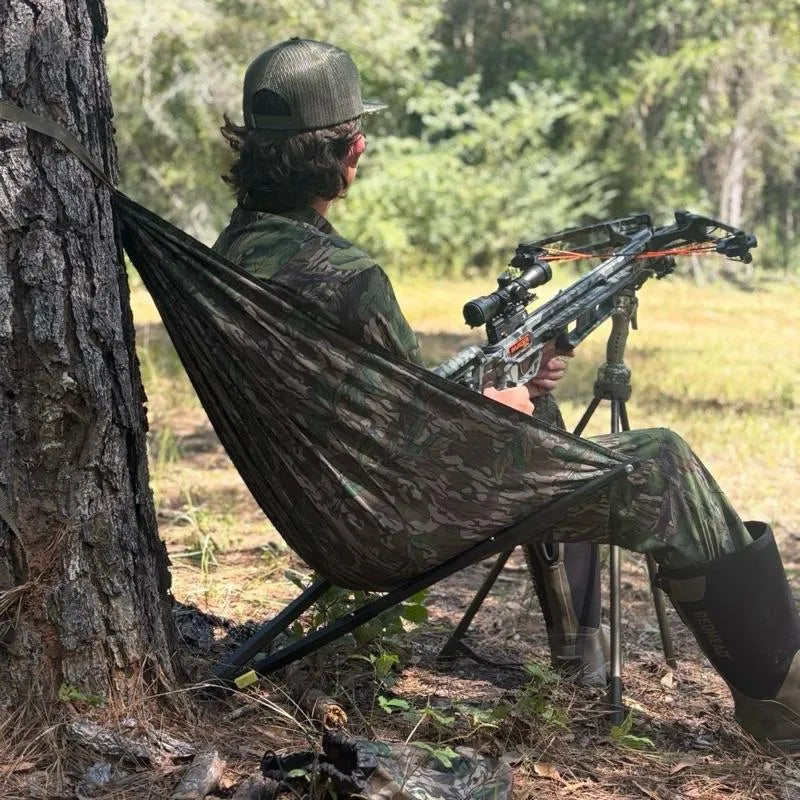 Camouflage Hammock Chair - Portable Hunting Swing for Outdoor Camping. Hiking & Backpacking
