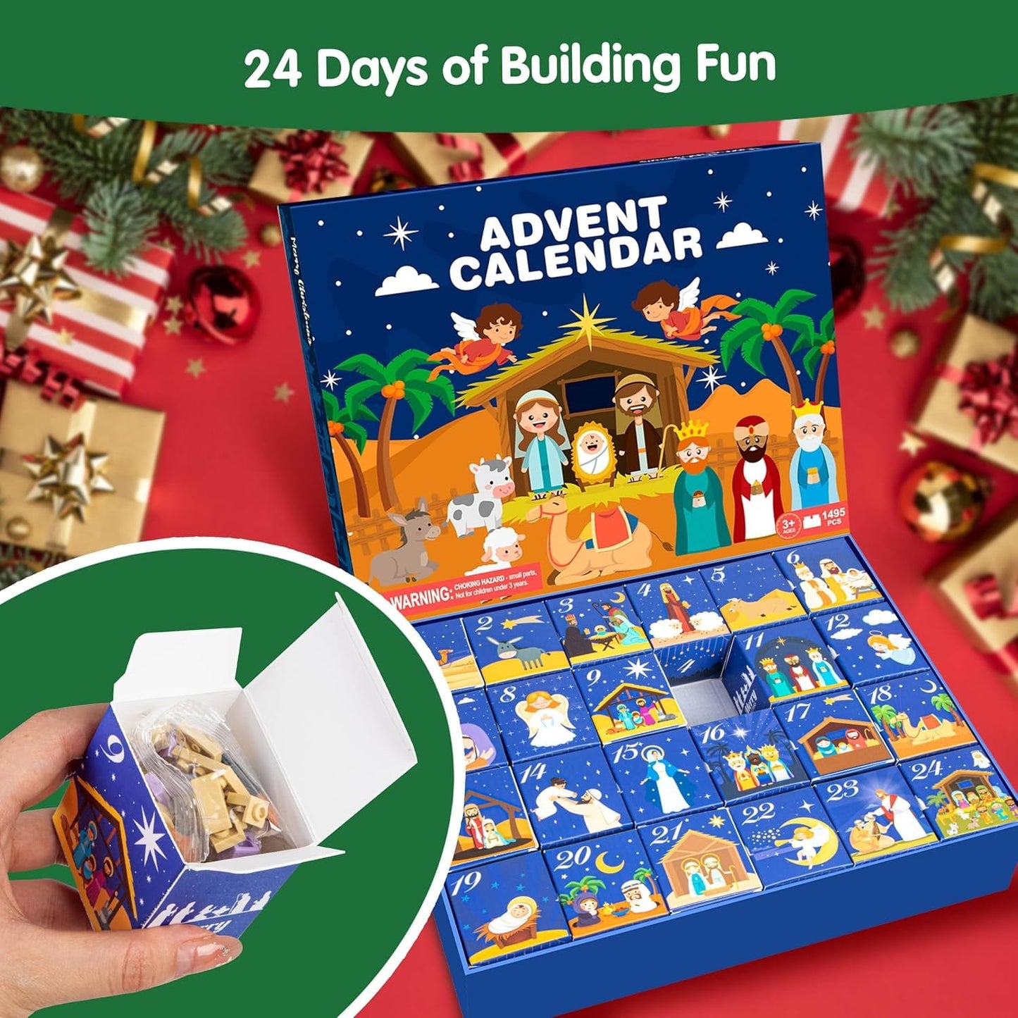 🔥Last Day 49% OFF - ✨FaithGlow Advent Calendar ✝️(Easy to Build, Joyful to Learn, Made for Families)