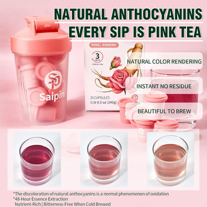 Ginseng Rose Tea – Instant Herbal Kidney Tea for Energy & Beauty