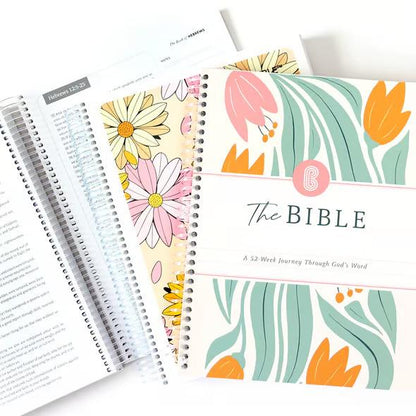 🙏🏼The Bible In A Year (✨Hardcover): Your 52-Week Guided Journey Through God's Word