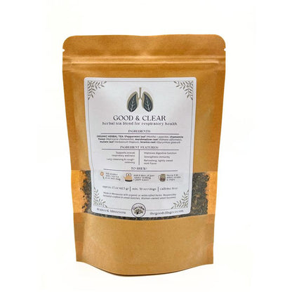 Good & Clear: Herbal Tea Blend for Respiratory Health (Caffeine-Free)