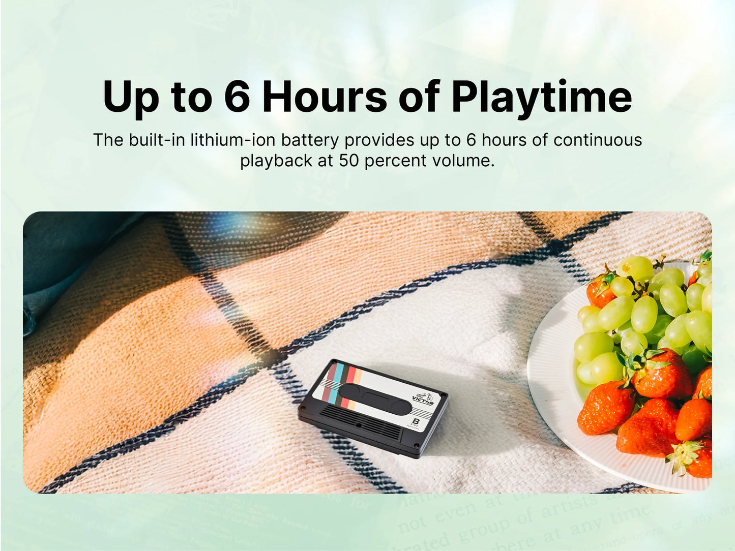 Victor Cassette Tape Bluetooth Speaker