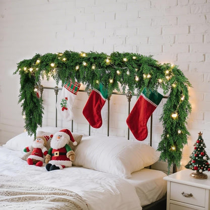 🎄2025 Christmas Artificial Cypress Leaf Vine Wreath🎅