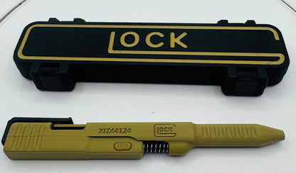 Glock-Inspired Green G2 Pilot Pen – 3D Printed Novelty Handgun-Themed Pen with Functional Ink Refill, Unique Gift for Tactical Gear Fans