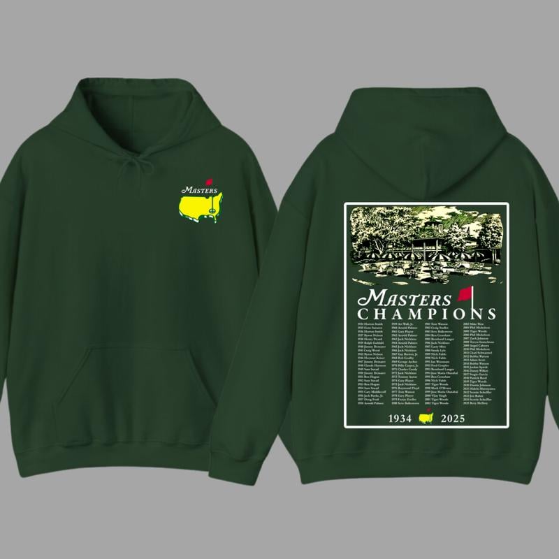 🎁Last Day Promotion 49% OFF - 🏌️‍♂️⛳2025 Masters Tournament Augusta 91 Years Hoodie