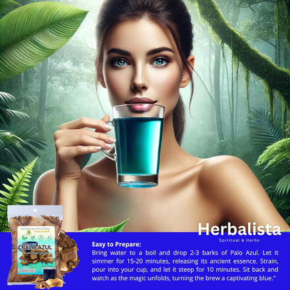 Palo Azul 4oz (141.g) Herbal Tea | Kidneywood (Blue Stick) Te Herbal | Makes 40+ Cups | Wildcrafted Kidney Wood Tea | All Natural Tea, non-GMO