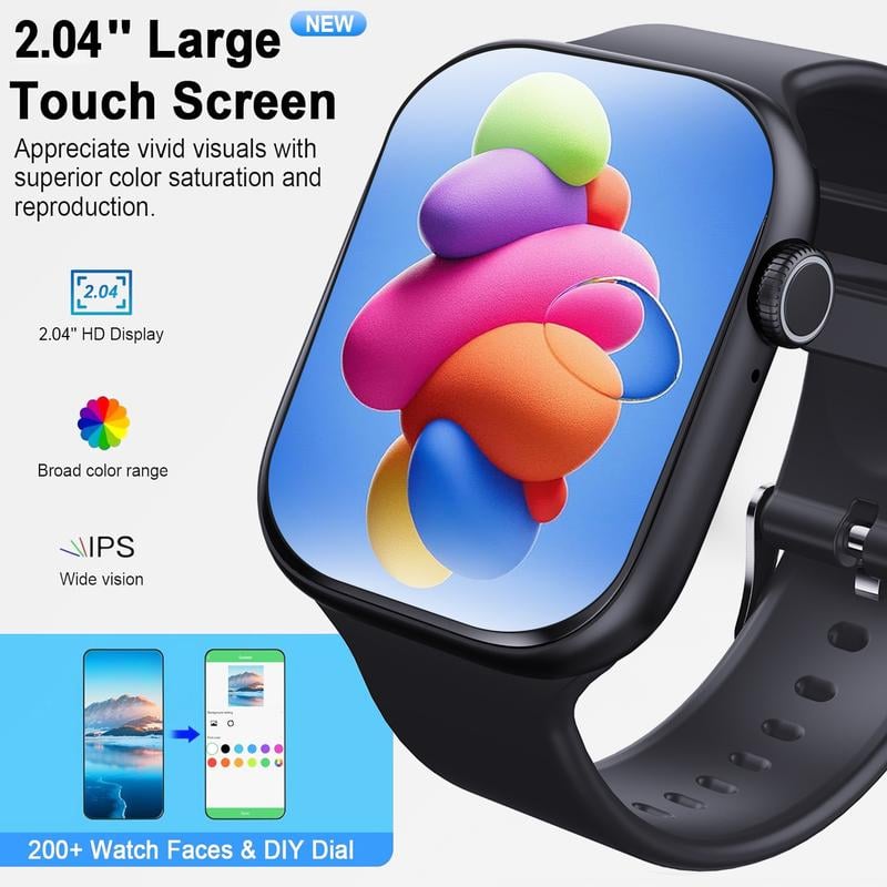 🎁Last Day Promotion 49% OFF🔥 Fashion Touch Screen Smart Watch with Answer/Make Calls/Message Reminder, Multifunctional Fitness Watch