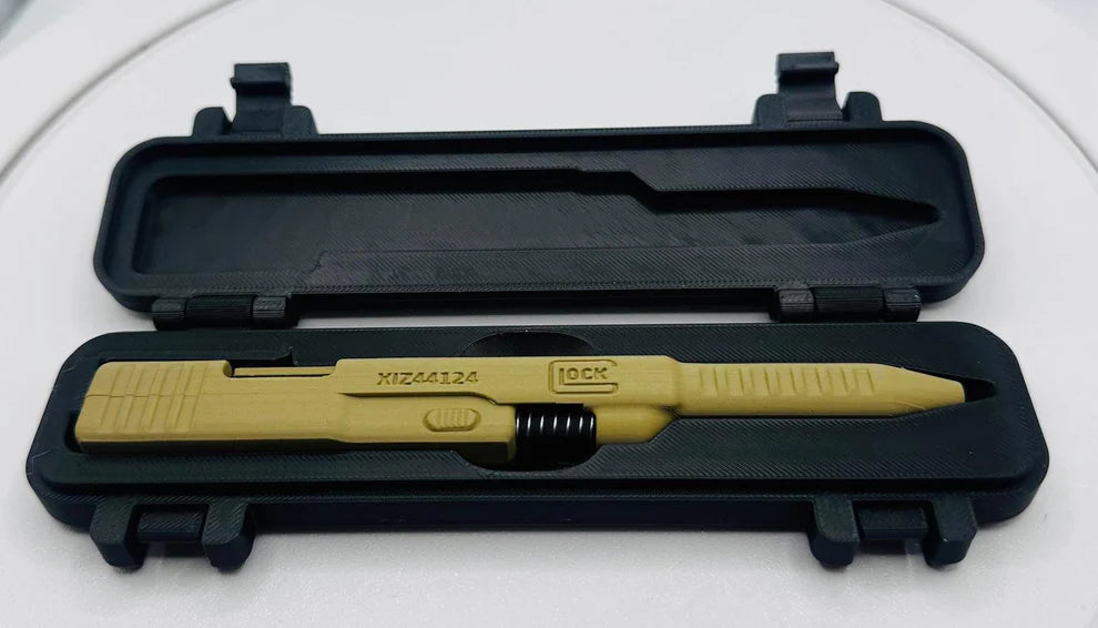 Glock-Inspired Green G2 Pilot Pen – 3D Printed Novelty Handgun-Themed Pen with Functional Ink Refill, Unique Gift for Tactical Gear Fans