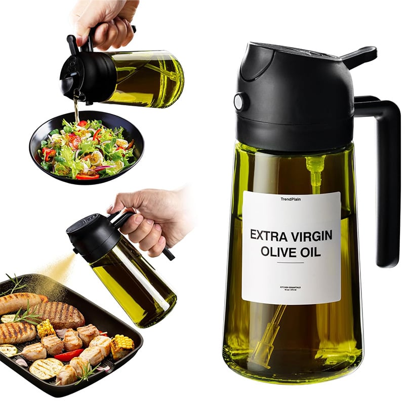 🎁HOT SALE 49% OFF💕2 in 1 Glass Oil Sprayer & Dispenser🔥(Buy 2 Save $17)