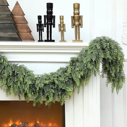 🎄2025 Christmas Artificial Cypress Leaf Vine Wreath🎅