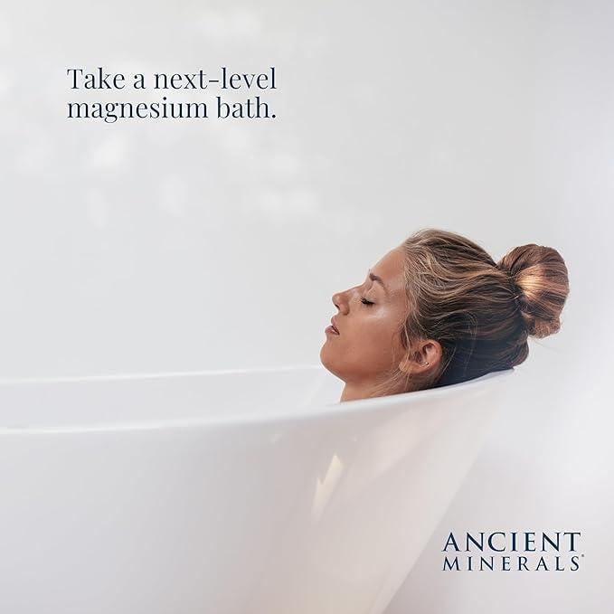 Ancient Minerals Magnesium Bath Flakes 🛁 | Relaxing Soak for Stress Relief ✨ | Pure Magnesium | 8 lbs (3.6 kg)
