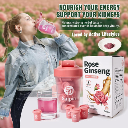 Ginseng Rose Tea – Instant Herbal Kidney Tea for Energy & Beauty
