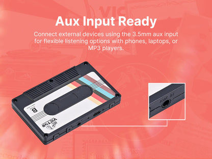 Victor Cassette Tape Bluetooth Speaker