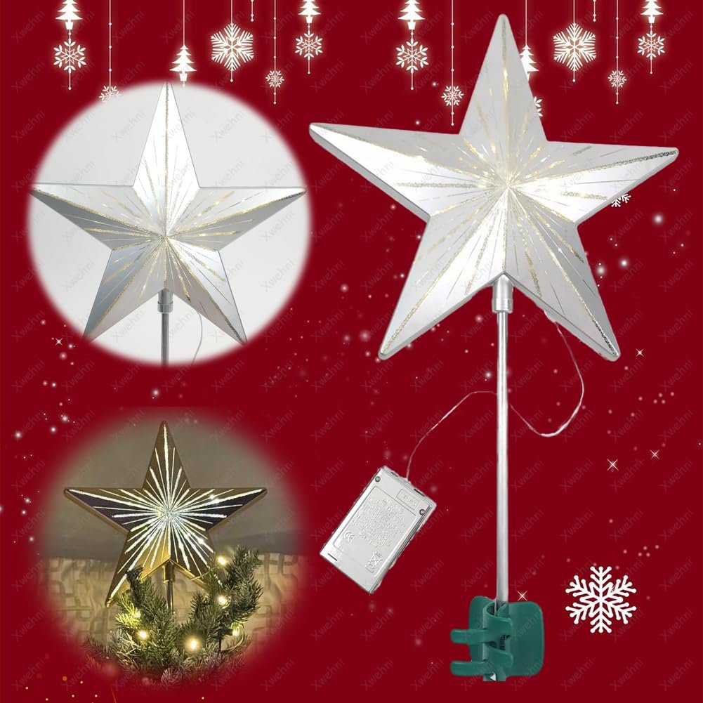 ✨ Holiday Hot Sale🎄   Starry Night Gingerbread Tree Topper – Whimsical Holiday Magic